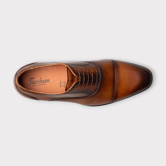 Florsheim Sorrento Lux Cap Toe Balmoral,  Cognac Leather. 14447 229 main image 7